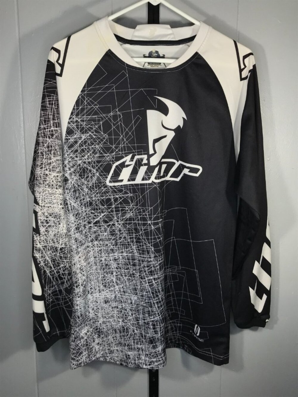 Vintage Y2K Motocross Jersey Mens Small Thor MX Phase Long Sleeve Off Road Biker